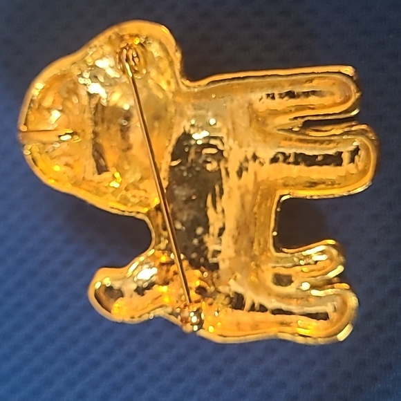 Vintage Rinestone Dog Pin. - Picture 5 of 5